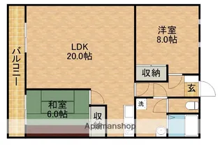 アムラートハウスB【2階】の間取り