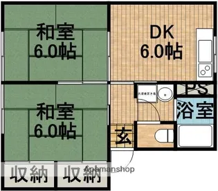 グリーンハウス【1階】の間取り