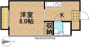 クインテスいわた【2階】の間取り