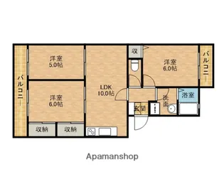 コンシェール東【402号室】の間取り