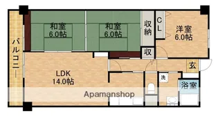 静岡県浜松市中央区木戸町【マンション】の間取り