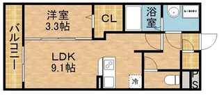 プリマテラッセ【1階】の間取り