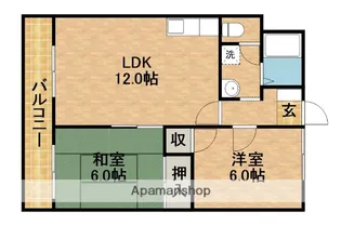 静岡県浜松市中央区若林町【アパート】の間取り