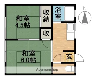 前野荘【2階】の間取り