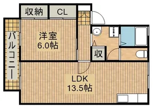 エストハウスB【2階】の間取り