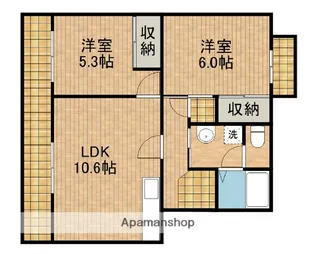 ラフォーレ向平【2階】の間取り