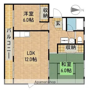 武藤ハイツⅠ【3階】の間取り