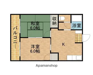 BELL21【202号室】の間取り