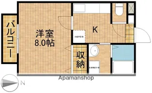 スターダム【2-C号室】の間取り