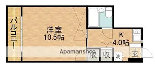 マンションKM−2【5階】の間取り