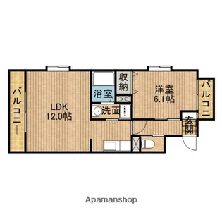 ヴィラルーチェ【3階】の間取り