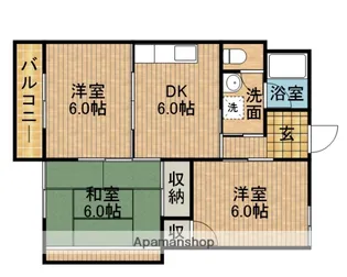 メゾンアルファ【3階】の間取り