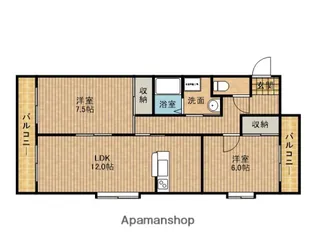 リバージュ【401号室】の間取り