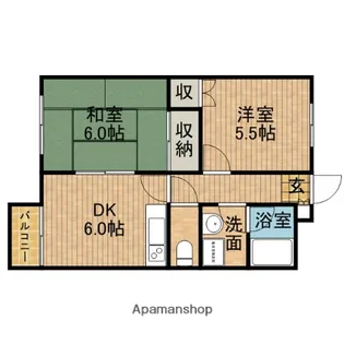 BST A【2階】の間取り