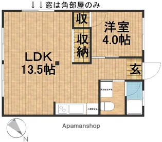 BEE【6201号室】の間取り