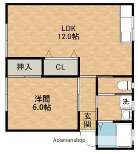 スプリングサンハイツ【1階】の間取り