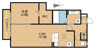 ラペ・クロシェット【1階】の間取り