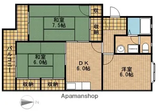 カーサ天王の杜【2階】の間取り