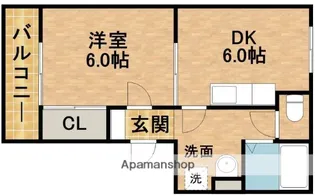 レガーロ鴨江Ⅰ【2階】の間取り