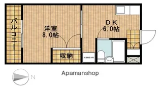 ドミール西野【2階】の間取り