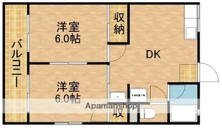 サンセゾン新田【1階】の間取り