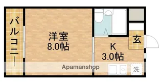 サンホープ木下【102号室】の間取り