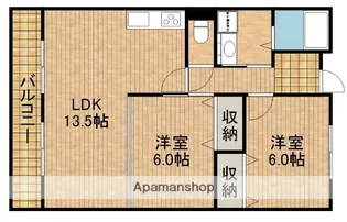ライフポート野口【1階】の間取り