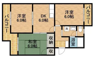 マンションロイヤルアイリス【5階】の間取り