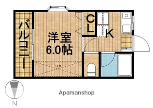パールアイ豊沢【1階】の間取り