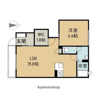 シティハウス大東【1階】の間取り