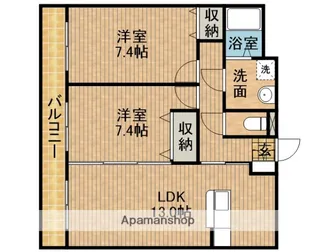 モンプチ【3階】の間取り