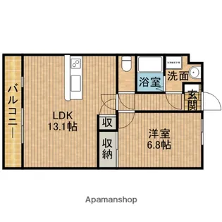 グランストークHOSHIMA【302号室】の間取り