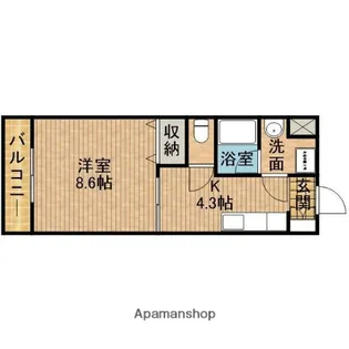 ヴェルデコート【2階】の間取り