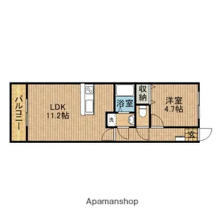 杉村ビル【503号室】の間取り