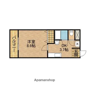 ライフ第6マンション藤枝駅前【3階】の間取り