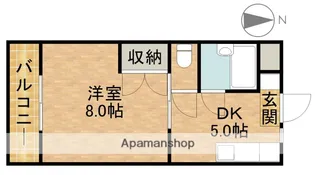 マンションジュネスⅥ【3階】の間取り
