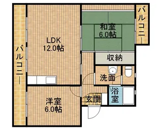 コーポハイブリッジ【3階】の間取り