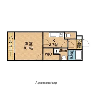 フロール【4階】の間取り