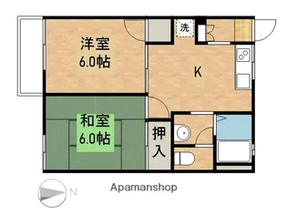 ルミエールA棟【2階】の間取り