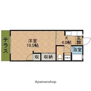 コーポメモワールA【1階】の間取り