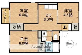 コーポ平野【2階】の間取り
