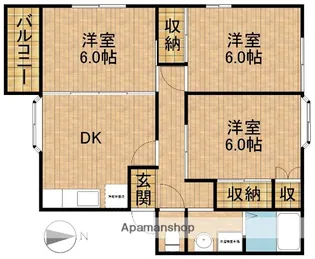 EXCEL【2階】の間取り