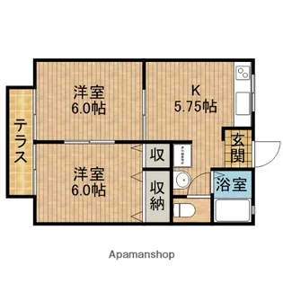 ビアージュA【1階】の間取り