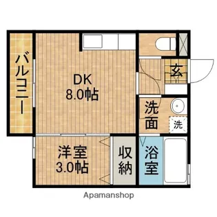 モナリエ小石川【102号室】の間取り