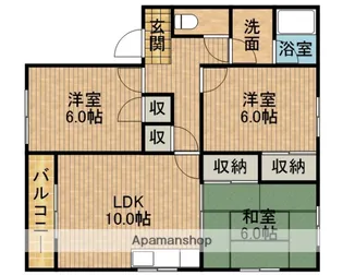 パディントンⅡ【102号室】の間取り