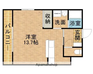 グランストーク篠ケ瀬【1階】の間取り