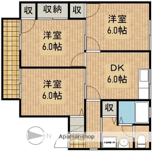 セジュールむらまつ【2階】の間取り
