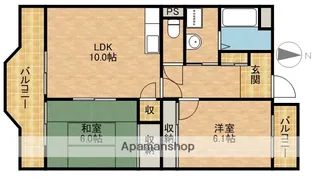静岡県浜松市中央区半田山5丁目【マンション】の間取り