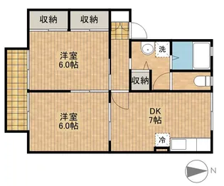 セジュールNOYORI【2階】の間取り