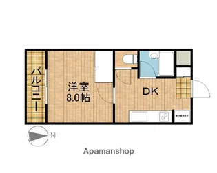 フォレスト岩井【2階】の間取り